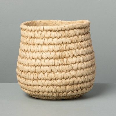 Indoor/Outdoor Concrete Basket Planter - Hearth & Hand™ with Magnolia | Target