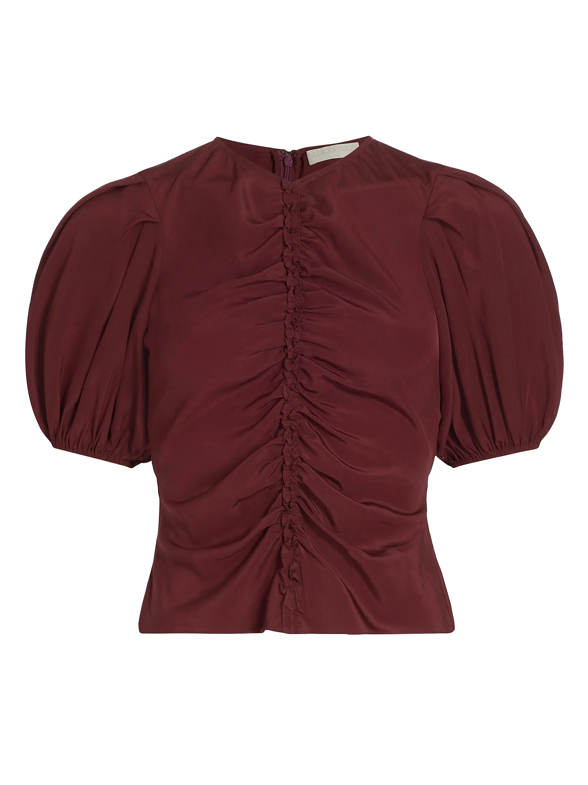 Shop Ulla Johnson Elise Crepe De Chine Blouse | Saks Fifth Avenue | Saks Fifth Avenue