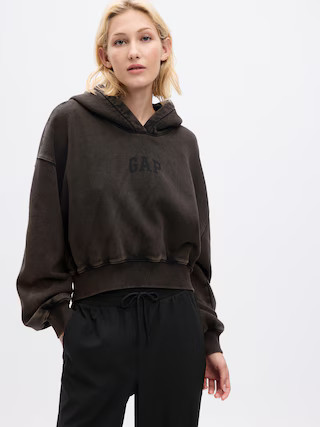 Arch Logo Cropped Hoodie | Gap (US)