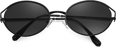FEISEDY Retro Oval Small Sunglasses for Women Men 90s Trendy Classic Y2K Frame Round Shades UV400... | Amazon (US)