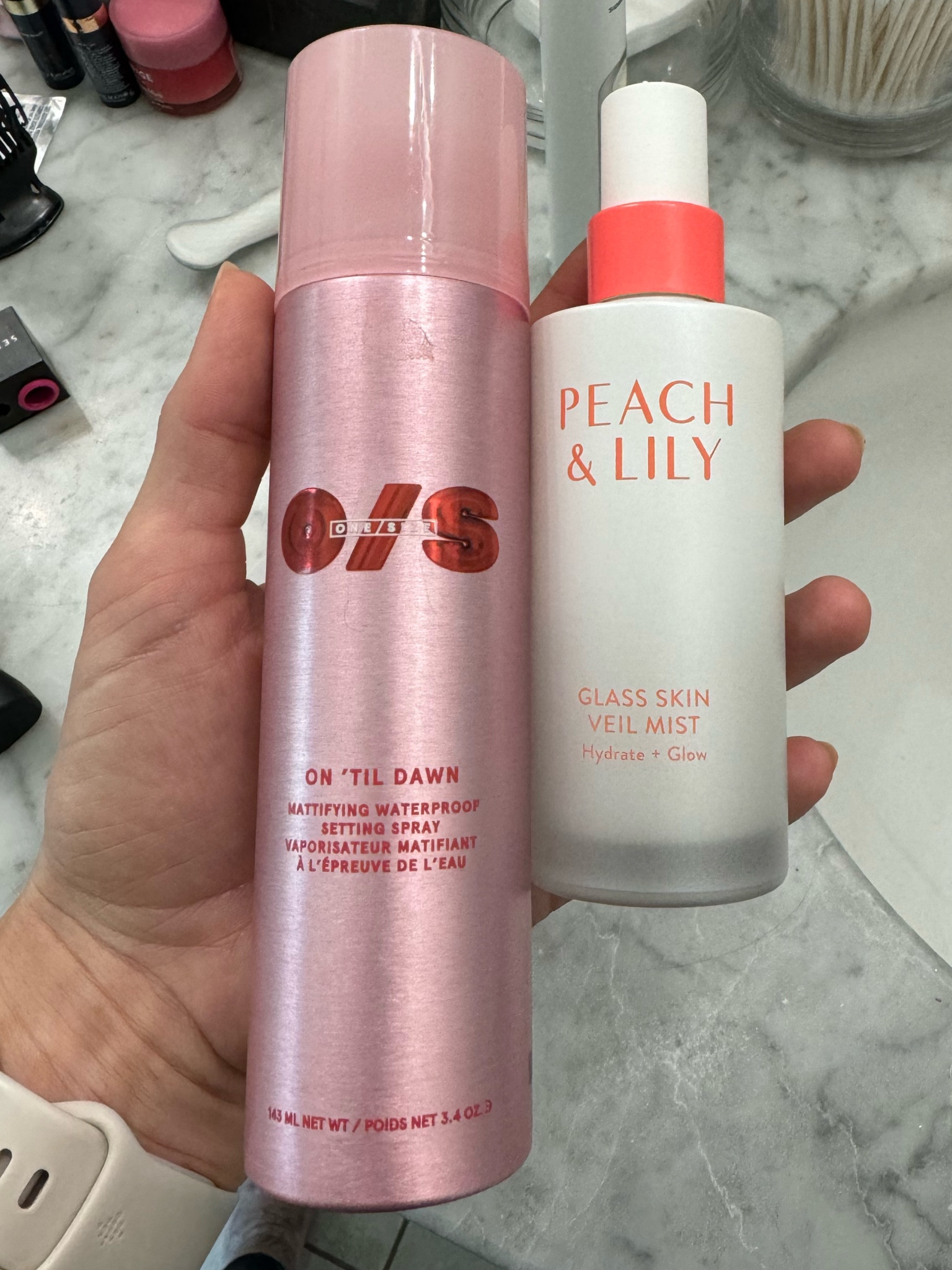 Holy grail for keeping makeup on your face all day in the spring/early summer heat while still providing a glassy glow! Spray the Setting spray first then top with Veil Mist



#LTKbeauty #LTKitbag #LTKSeasonal