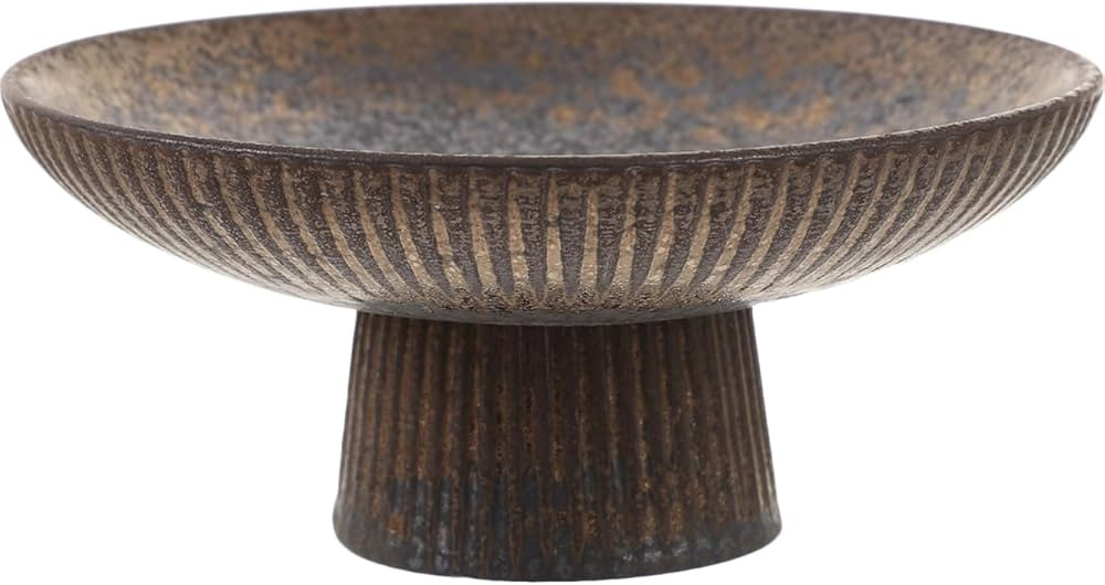 Decorative Fruit Tray Round Decorate Baskets Footed Fruit Tray Fruit Footed Bowl Dessert Trays fo... | Amazon (US)