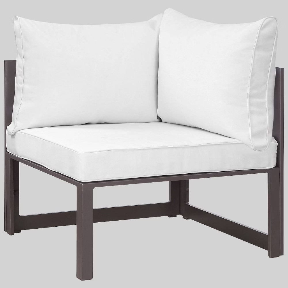 Fortuna Corner Outdoor Patio Armchair White - Modway | Target