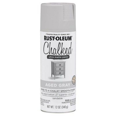 Rust-Oleum 12oz Chalked Aged Spray Paint Gray | Target
