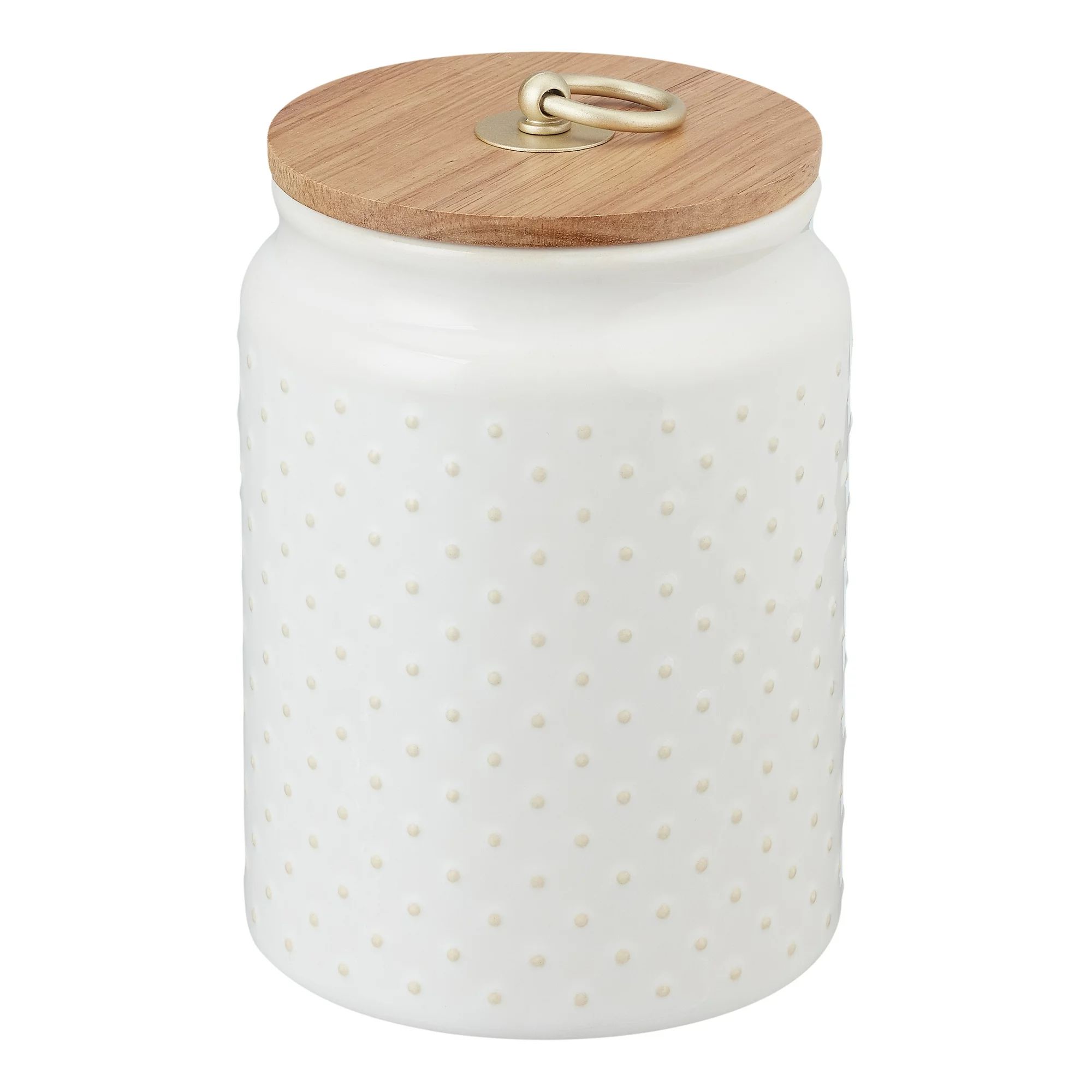 Better Homes & Gardens Ceramic Hobnail Canister Small white , Food Storage Canister. | Walmart (US)