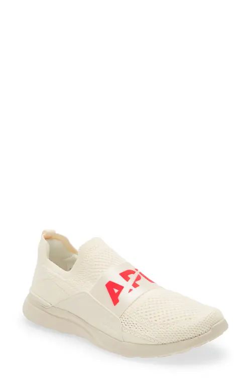 APL TechLoom Bliss Knit Running Shoe in Triple Pristine /Magma at Nordstrom, Size 6 | Nordstrom