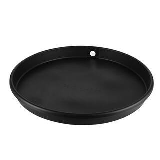 26 in. Plastic Round Water Heater Drain Pan with PVC Fitting | The Home Depot