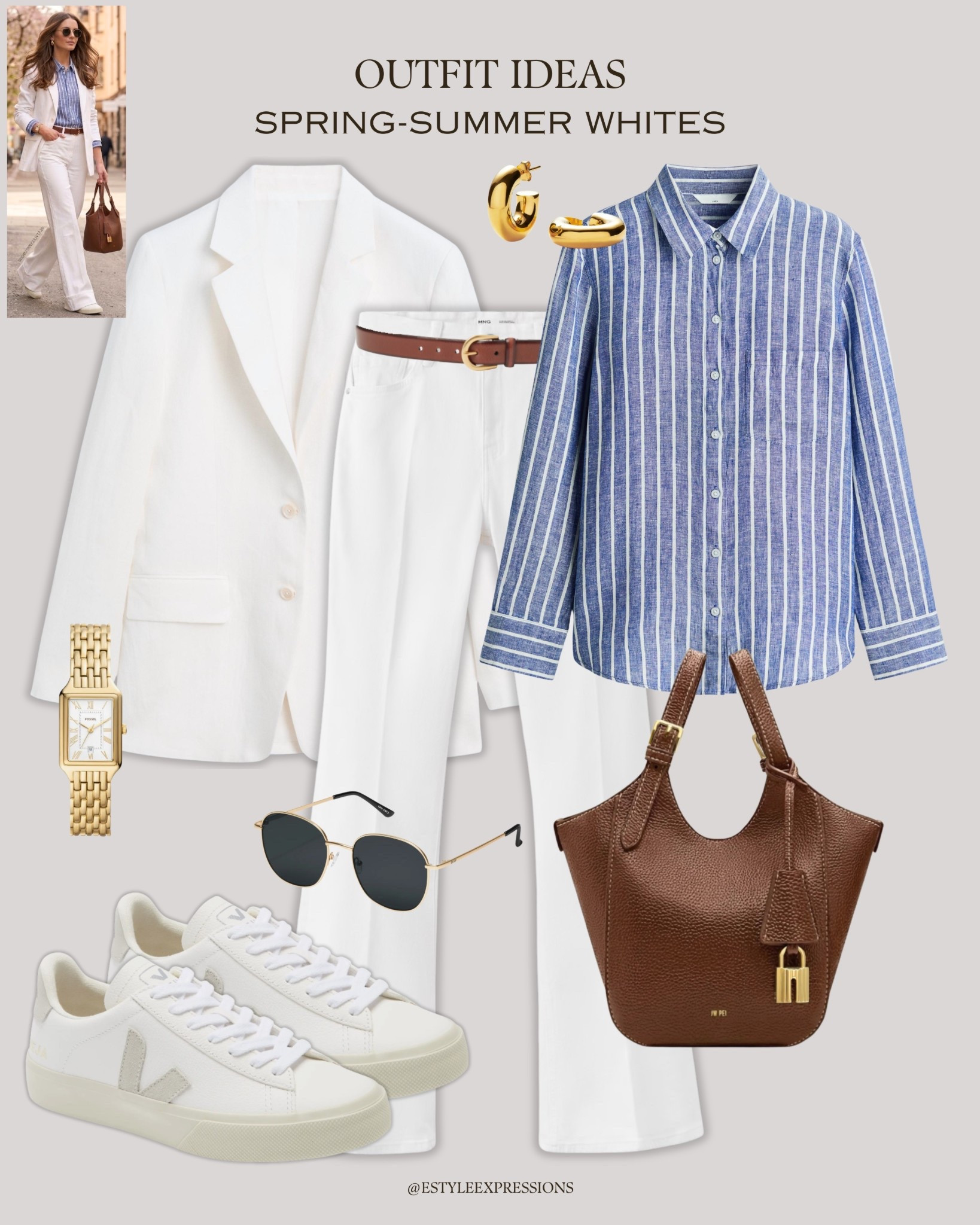 Spring Summer Whites!✨🤍 Easy outfits to keep things light, fresh, and effortless

#LTKWorkwear #LTKSaleAlert #LTKootd