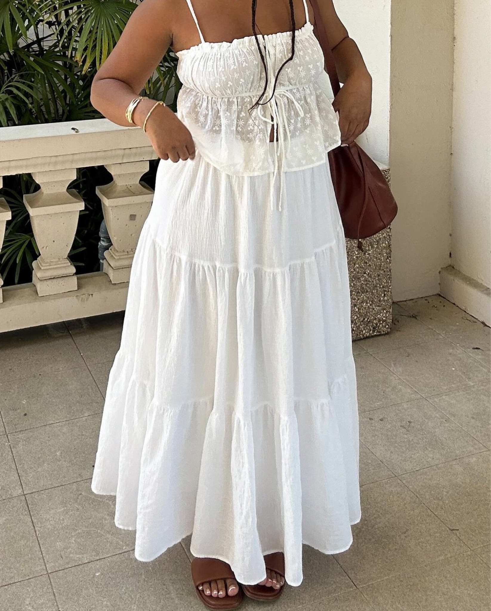 Maxi skirt + little top combo ✨