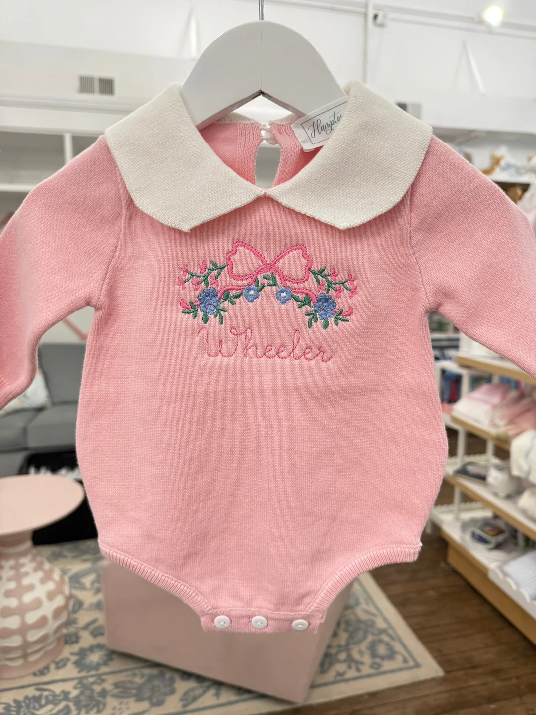 Hampton James Knit Collared Bubble - Light Pink | Hampton James Clothing