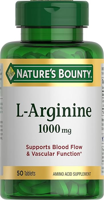 Nature\u2019s Bounty L-Arginine 1000mg for Supporting Blood Flow and Vascular Function \u2013 Non... | Amazon (US)