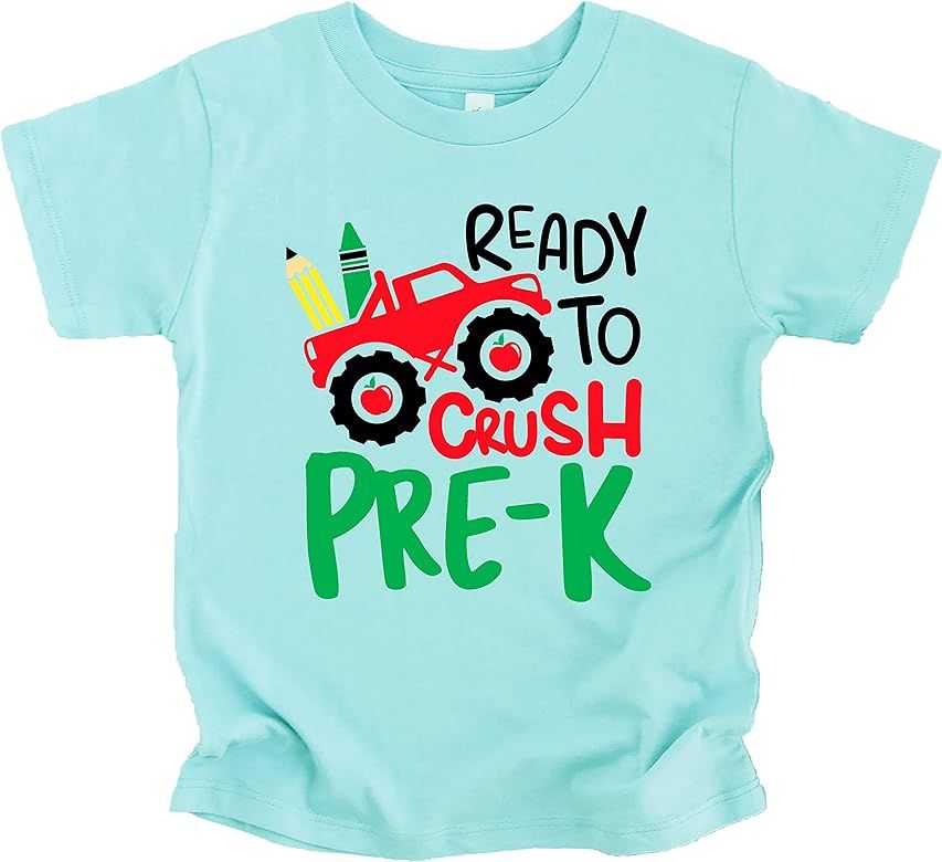 Crush Pre-K First Day of School Gift Back to School T-Shirt Boys Back to School Shirts and Raglan... | Amazon (US)