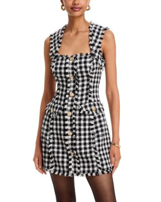 Tweed Square Neck Mini Dress - Exclusive | Bloomingdale's (US)