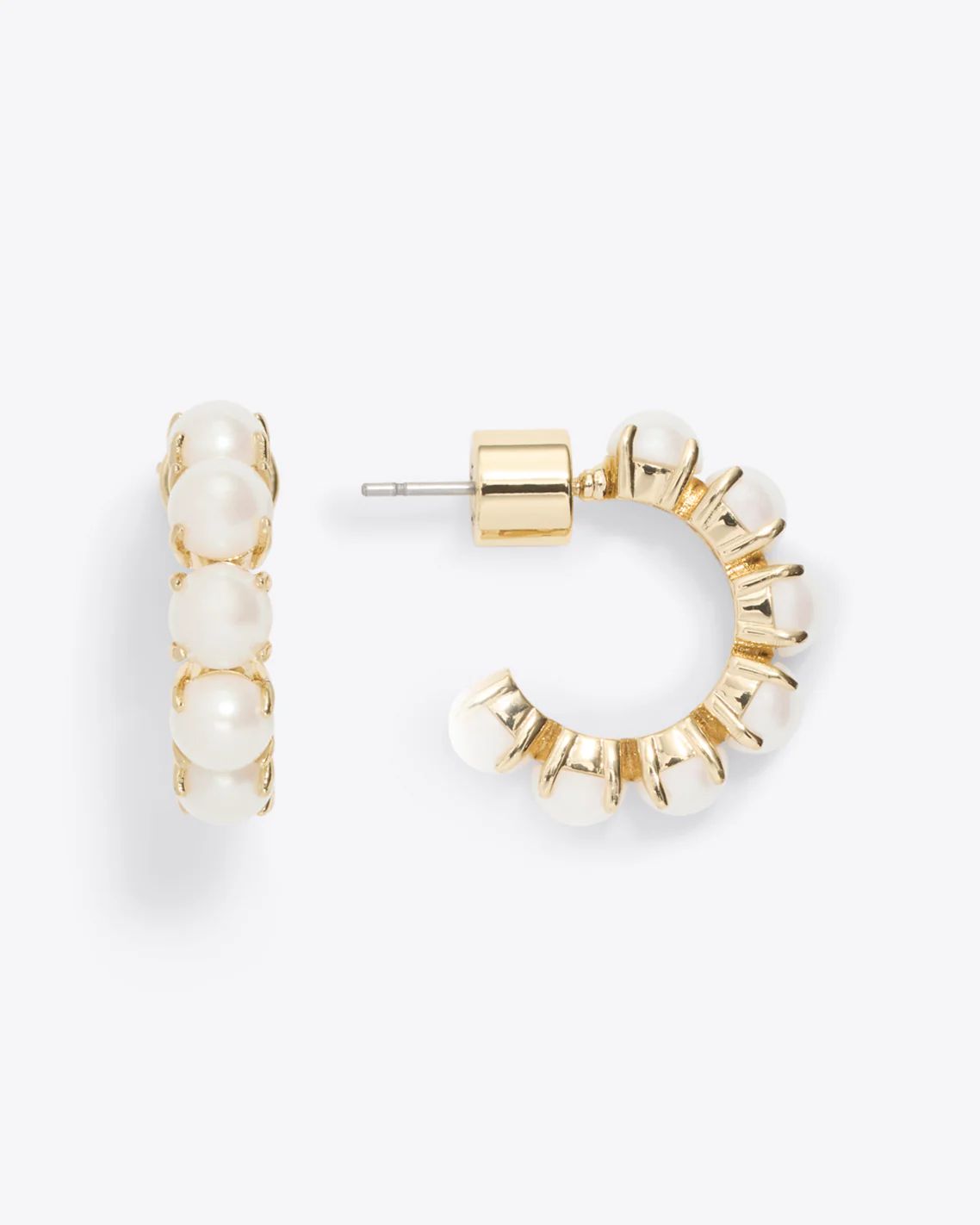 Huggie Hoops in Pearl | Draper James (US)