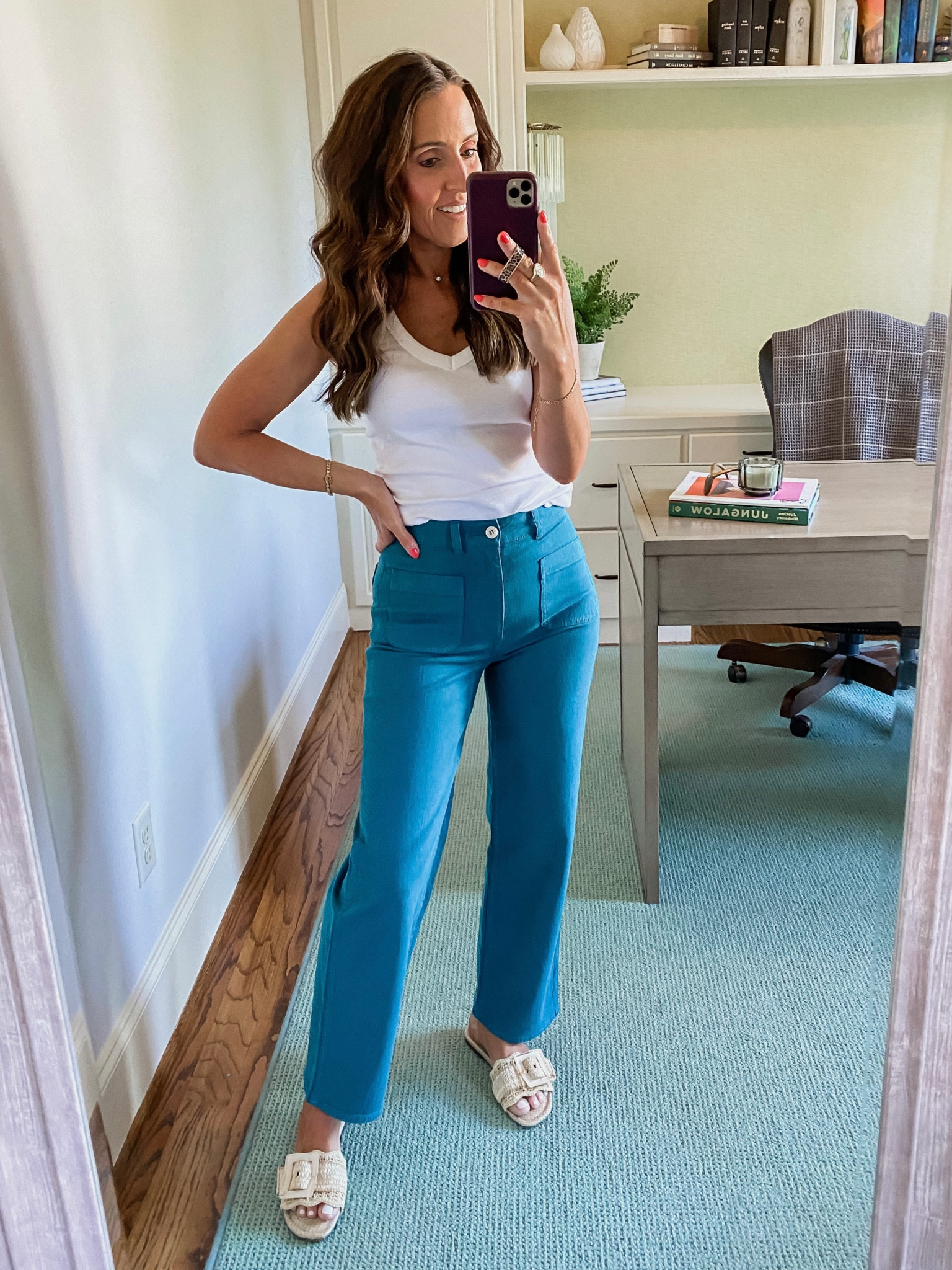 Emmett crop hot sale wide leg jeans