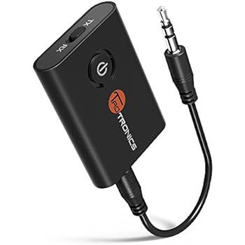 TaoTronics Bluetooth 5.0 Transmitter and Receiver, 2-in-1 Wireless 3.5mm Adapter (aptX Low Latenc... | Amazon (US)