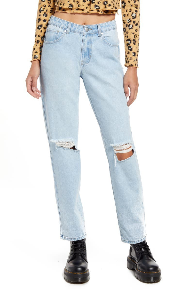 Ripped Straight Leg Jeans | Nordstrom Canada