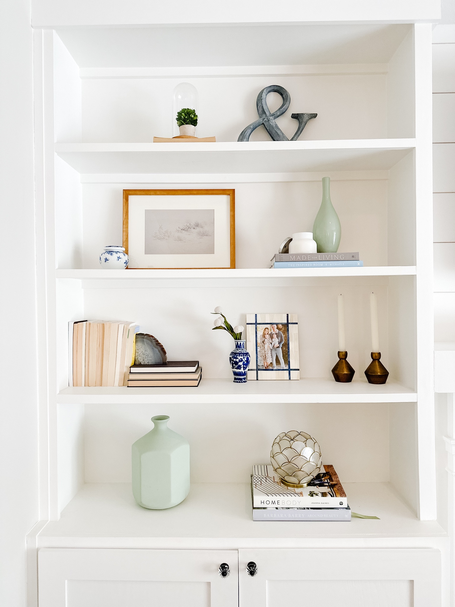 Bookshelf styled fresh for January!

#LTKhome
