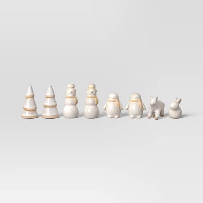 8pk Ceramic White Christmas Set - Wondershop™ | Target