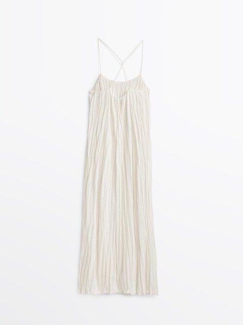 Long pleated dress | Massimo Dutti (US)