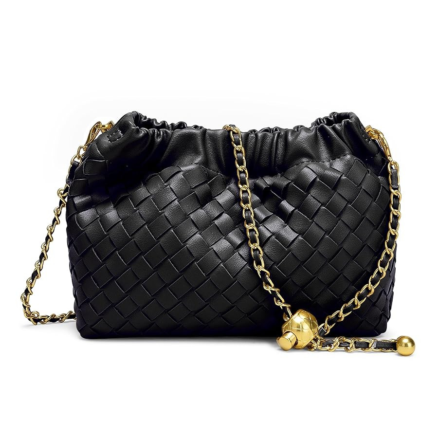 Joryin Woven Women's Crossbody Bag & Evening Purse, Trendy Dumpling Clutch & Hobo Cloud Shoulder ... | Amazon (US)