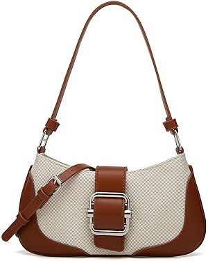 Crossbody Shoulder Bag for Women Chic Hobo Tote Handbag Mini Clutch Purse PU Leather Messenger Ba... | Amazon (US)