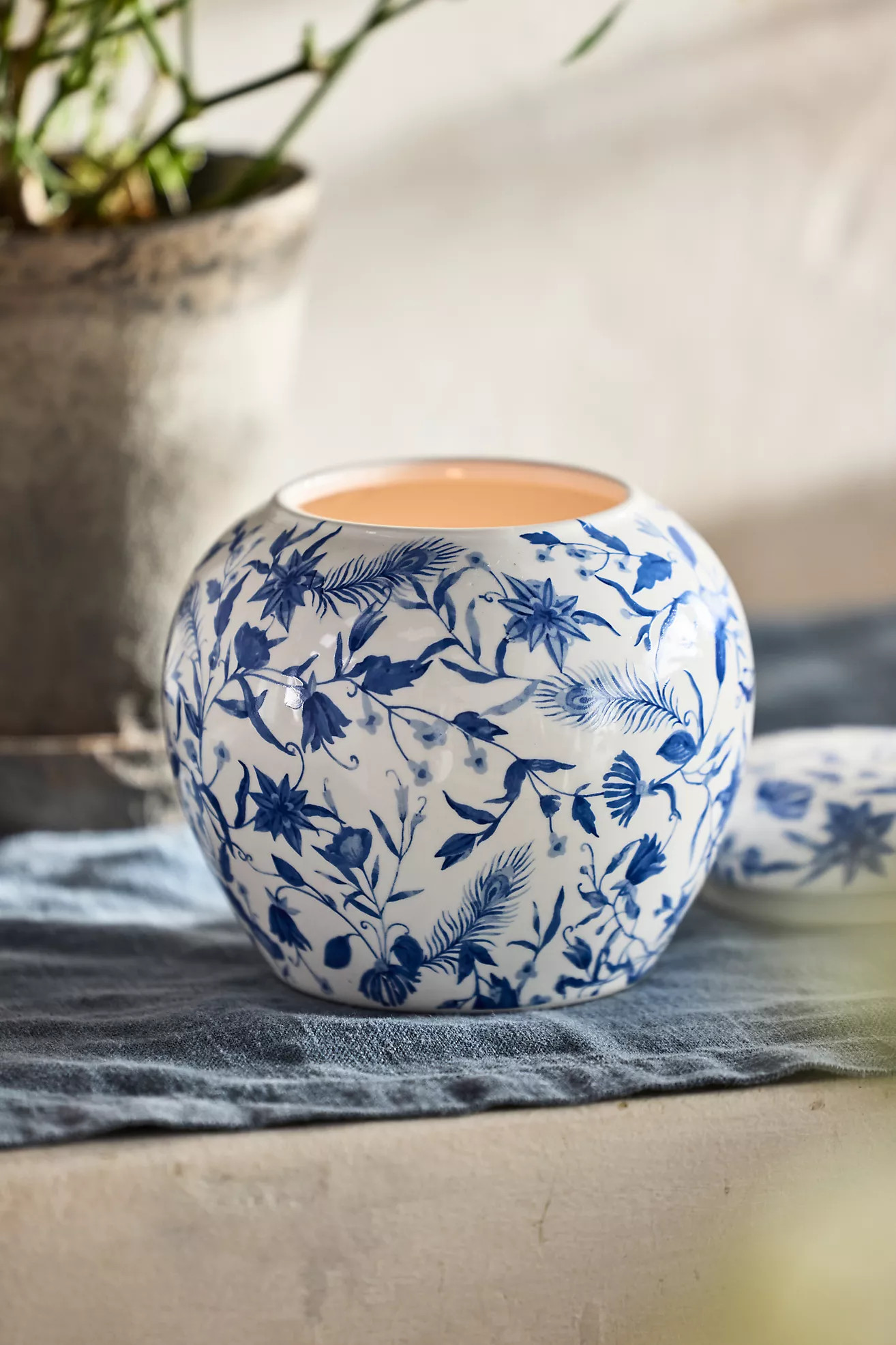 Ceramic Jar Candle, Chinoiserie | Anthropologie (US)