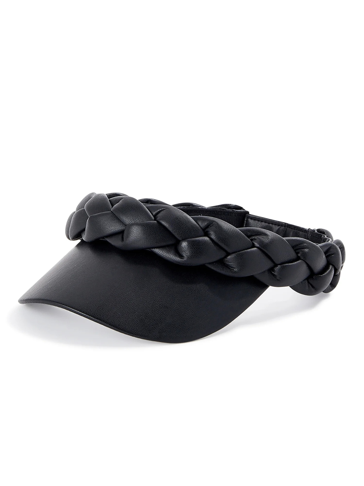 Madden NYC Adult Women's Faux Leather Braided Visor | Walmart (US)