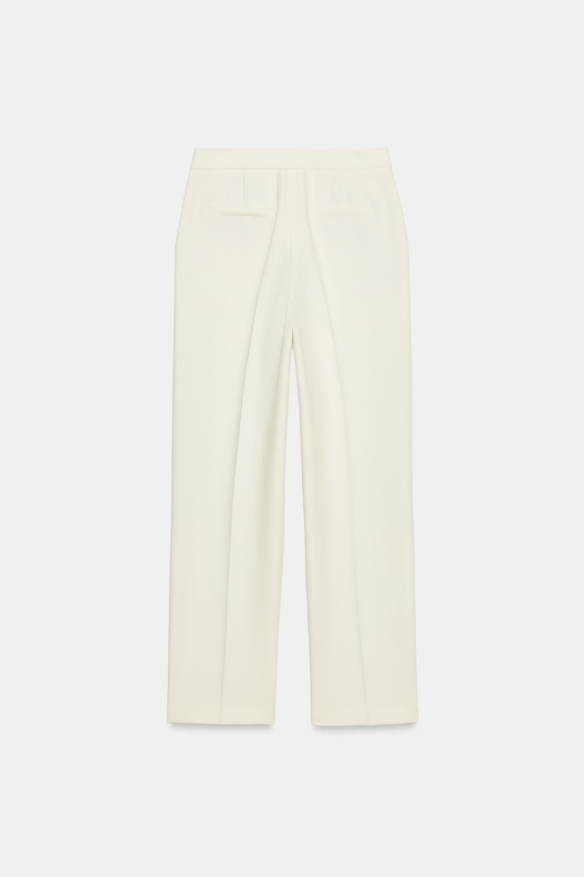 HIGH-WAIST STRAIGHT-LEG TROUSERS | Zara UK