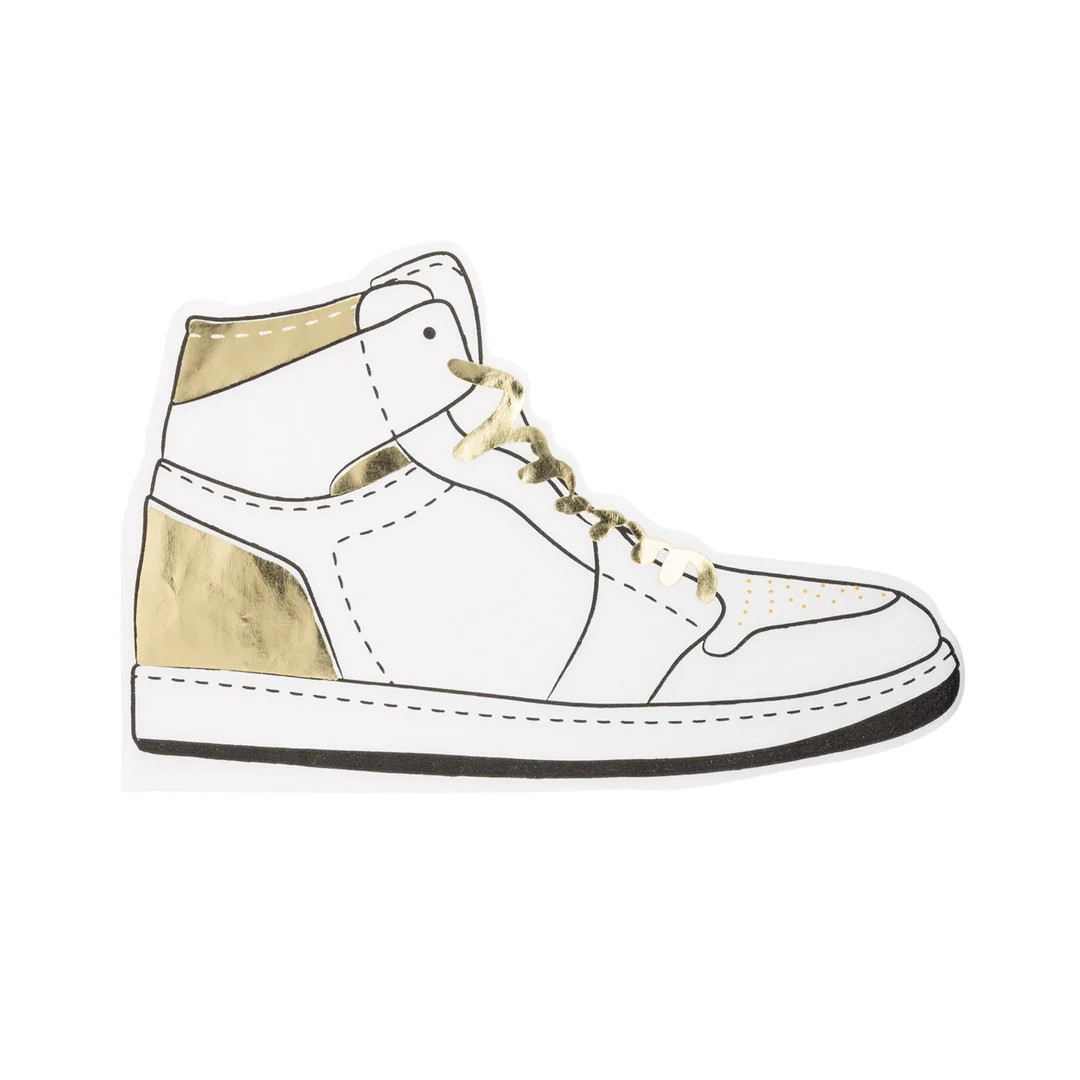 Hightop Shoe Shaped Paper Dinner Napkin | My Mind's Eye