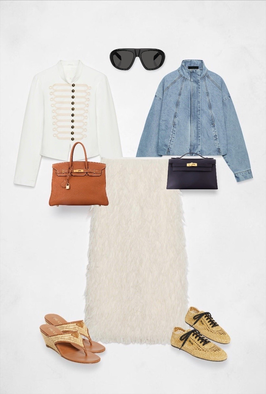 Denim and feather kind of day. 😋