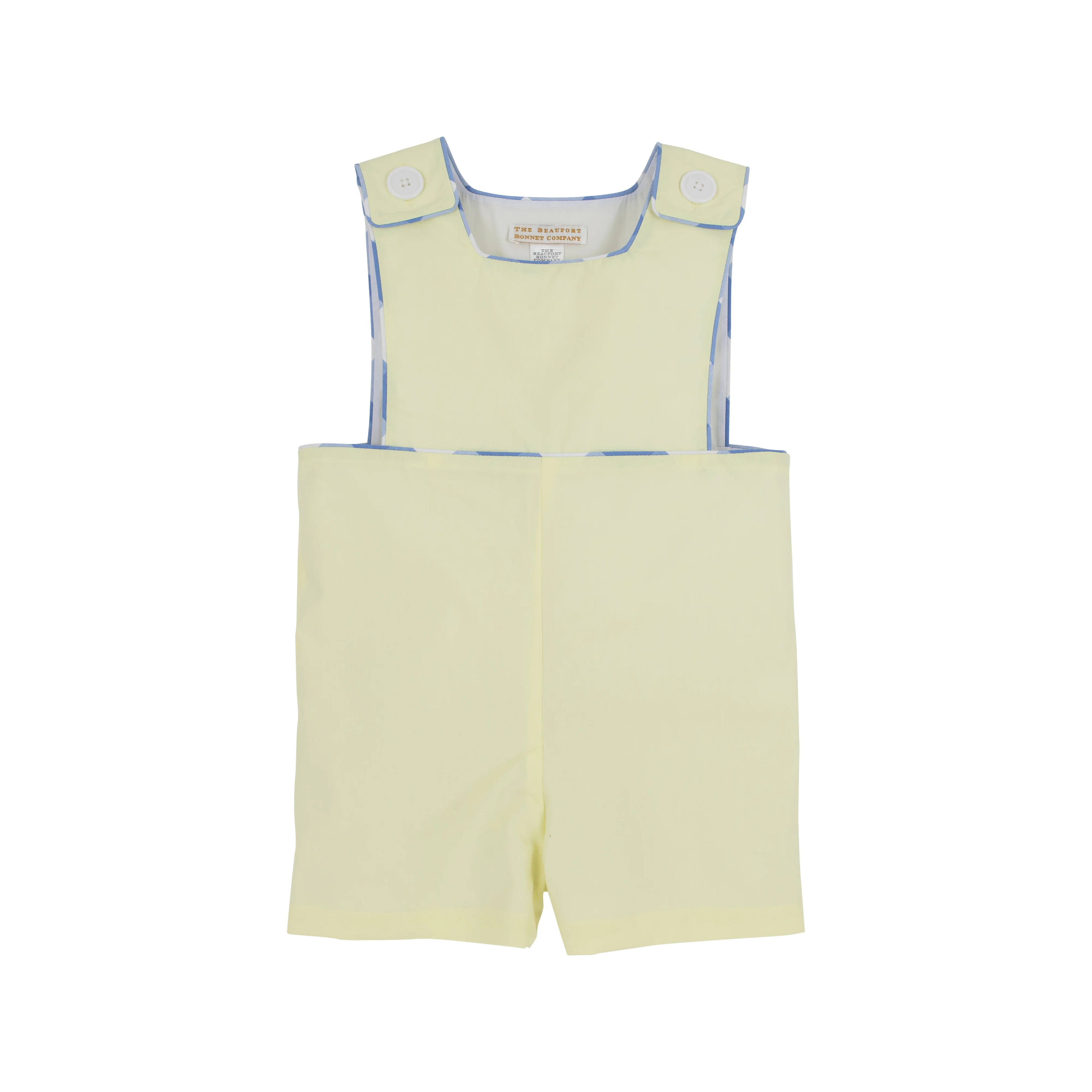 John Fitzgerald Jon Jon - Bellport Butter Yellow with Park City Periwinkle Check | The Beaufort Bonnet Company