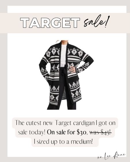 Target cardigan on sale!

#LTKsalealert #LTKHoliday #LTKunder50