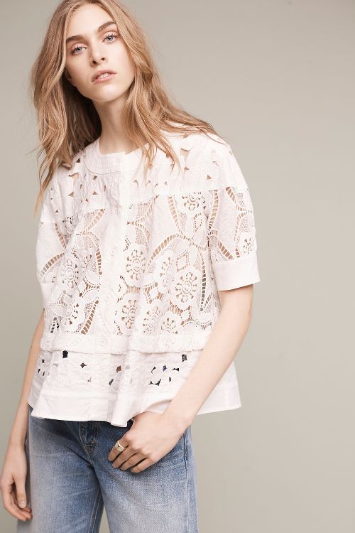 Eyelet Swing Top | Anthropologie (US)