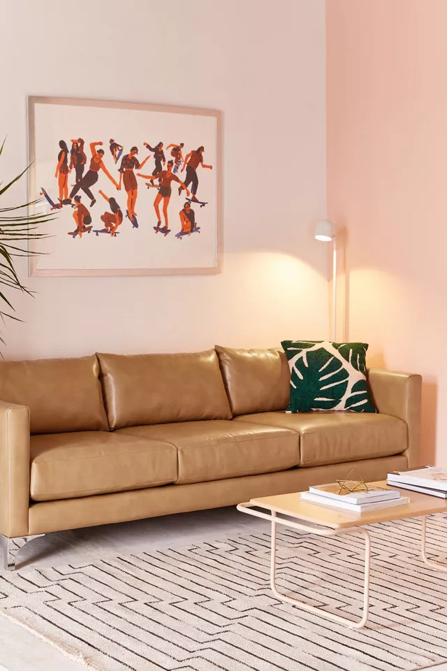 Chamberlin Recycled Leather Sofa | Urban Outfitters (US and RoW)