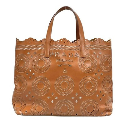 Auth PRADA Logo Brown Leather Tote Bag  | eBay | eBay US