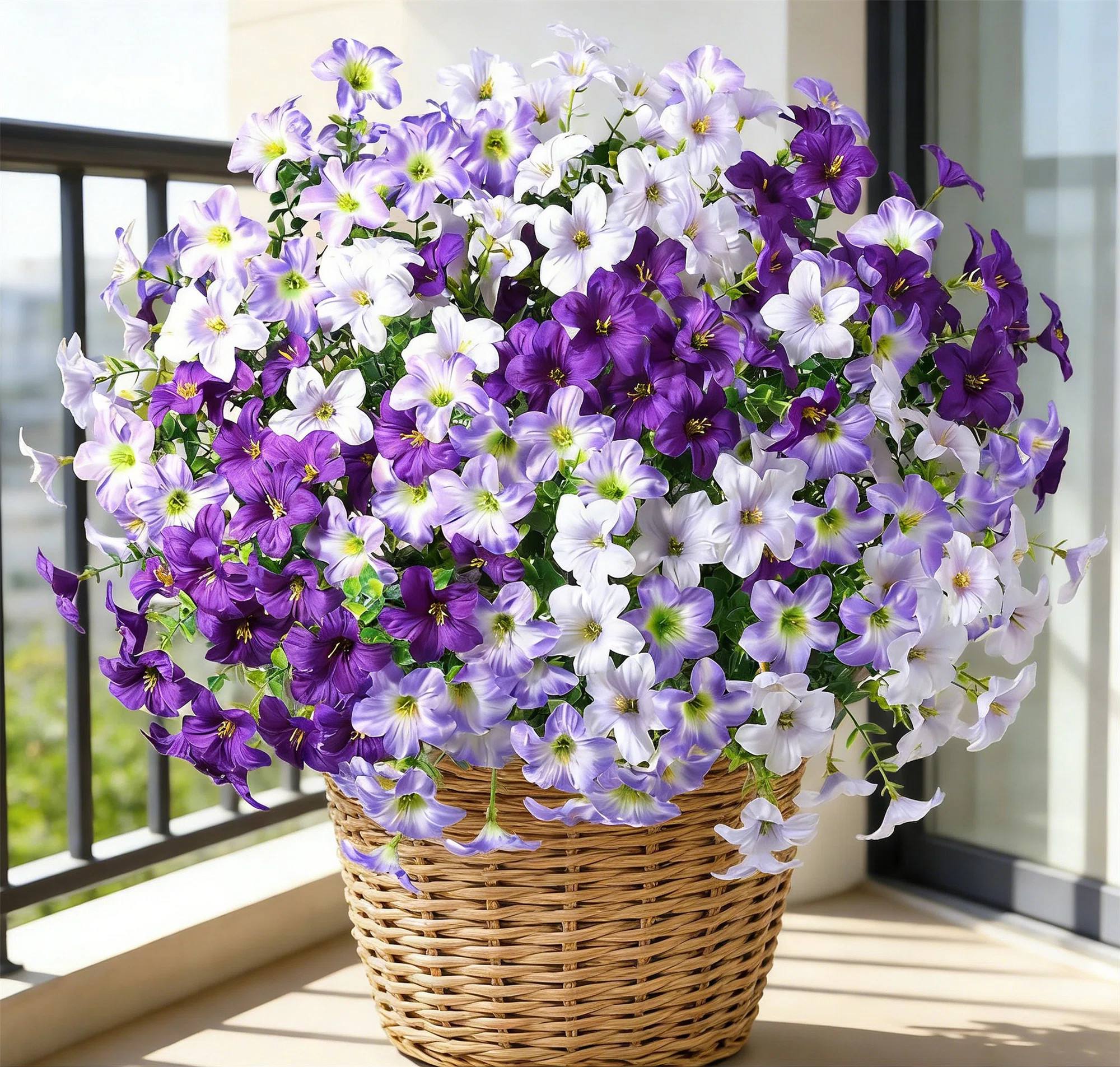 Primrue Artificial Fake Flowers For Outdoor, 12PCS Realistic Fake Outdoor Flowers Plants, UV Resi... | Wayfair North America