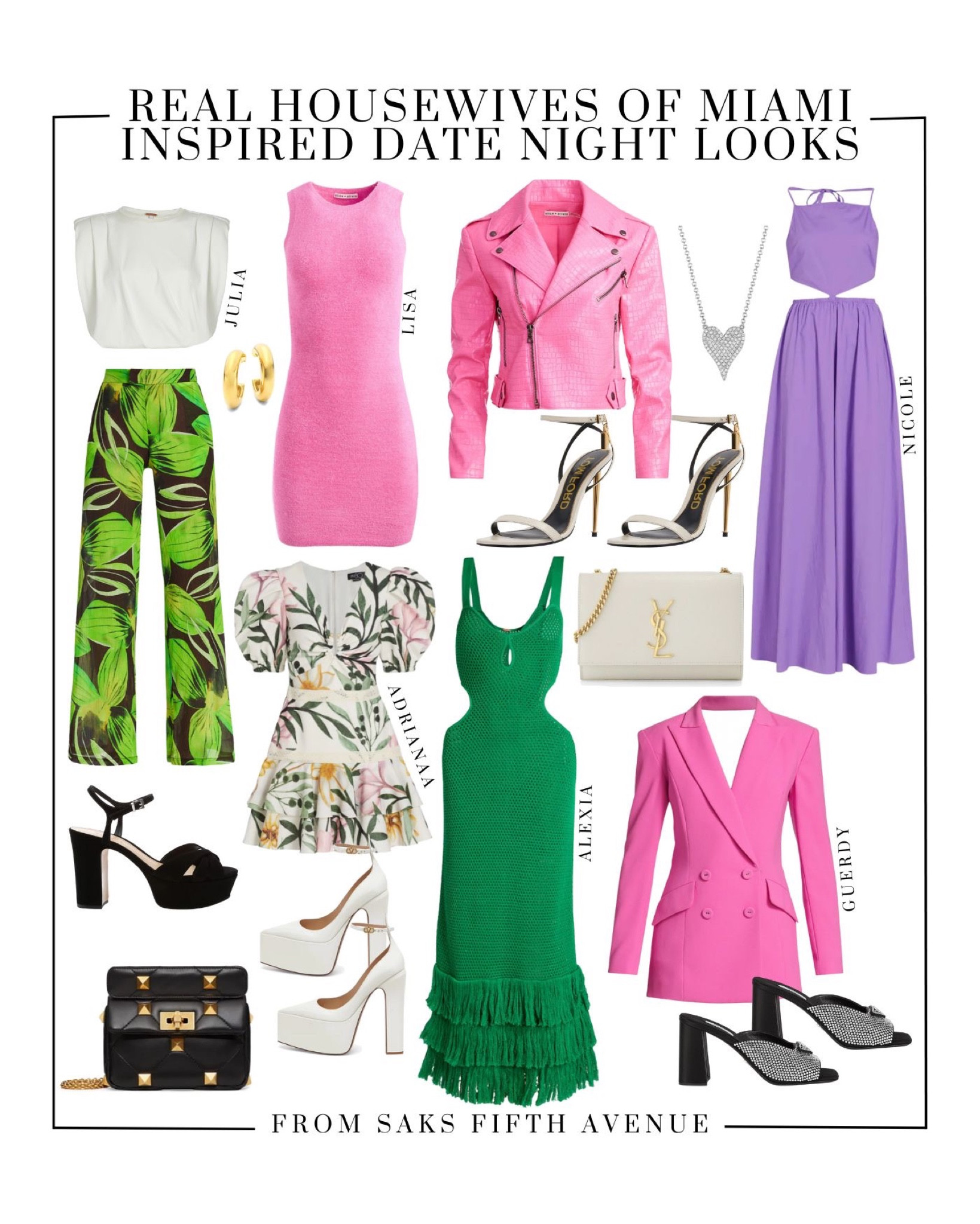 Look like the Real Housewives of Miami on you next night out with these looks pieces inspired by them from @saks, our favorite destination to shop a wide variety of looks seen on and inspired by the Real Housewives! Plus, take 30% off the Saks Fifth Avenue Fine Jewelry Collection through 2/25 #sakspartner #saks {The names mentioned are in now way affiliated with or endorsing this post, they just inspire to look our best!}