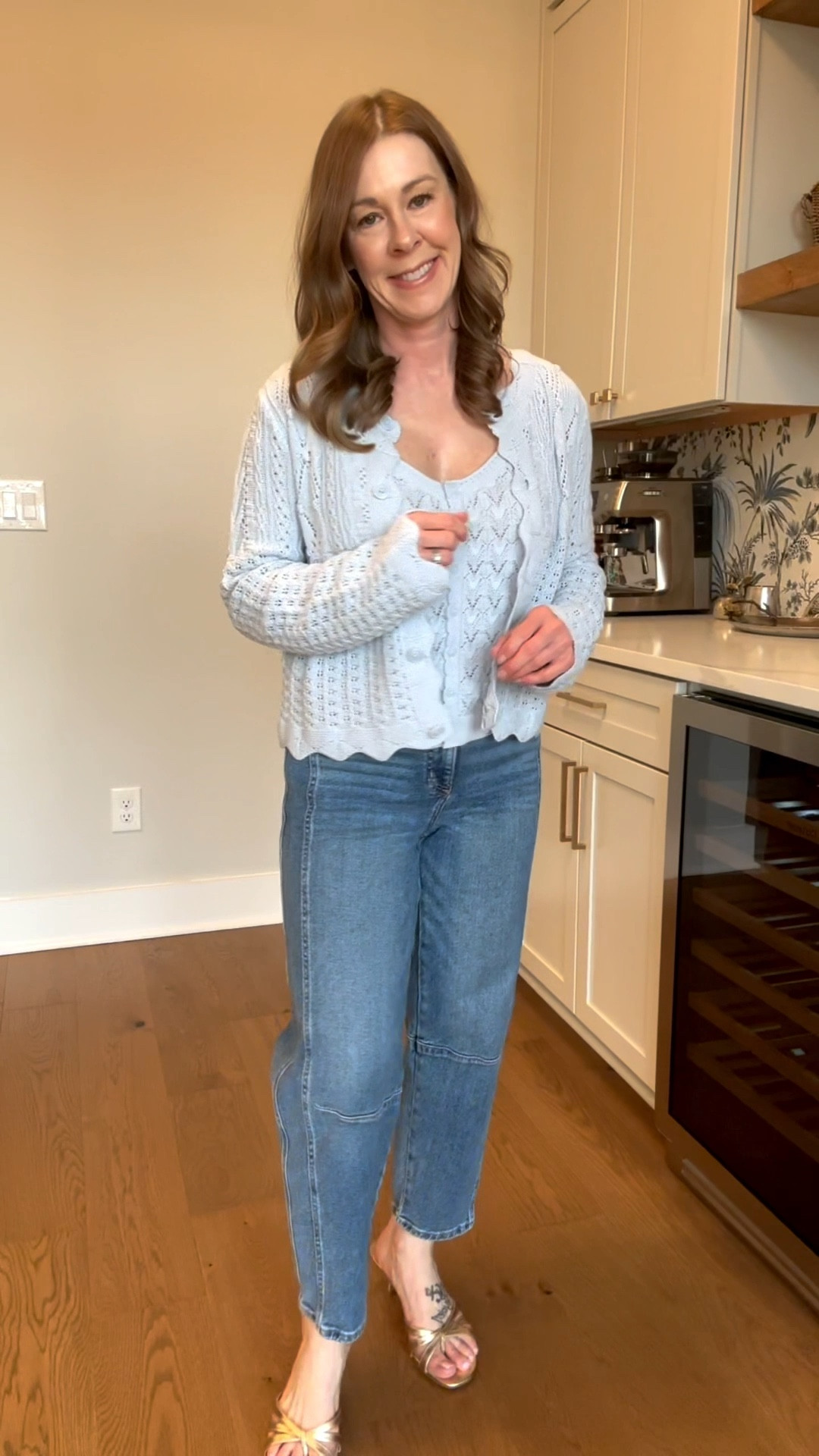 Beautiful crochet cardigan set! It’s a light blue color and so pretty! Pieces can be worn together or separate! 
#targetfashion

#LTKgrwm #LTKPetite #LTKootd