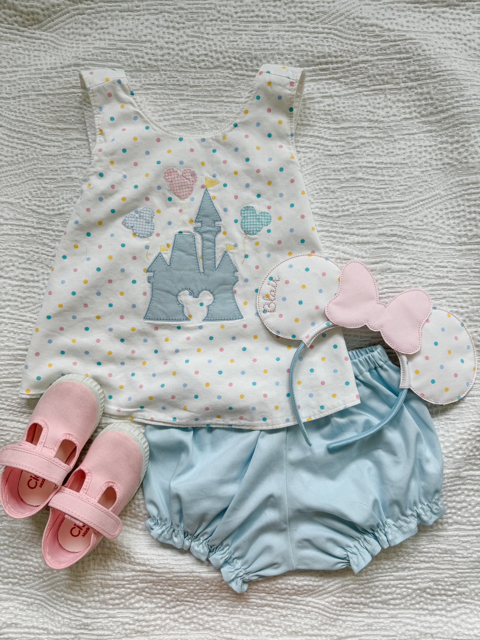 The sweetest castle set, perfect for Magic Kingdom! 🏰 #disney #disneyoutfits #toddlergirloutfit

#LTKKids