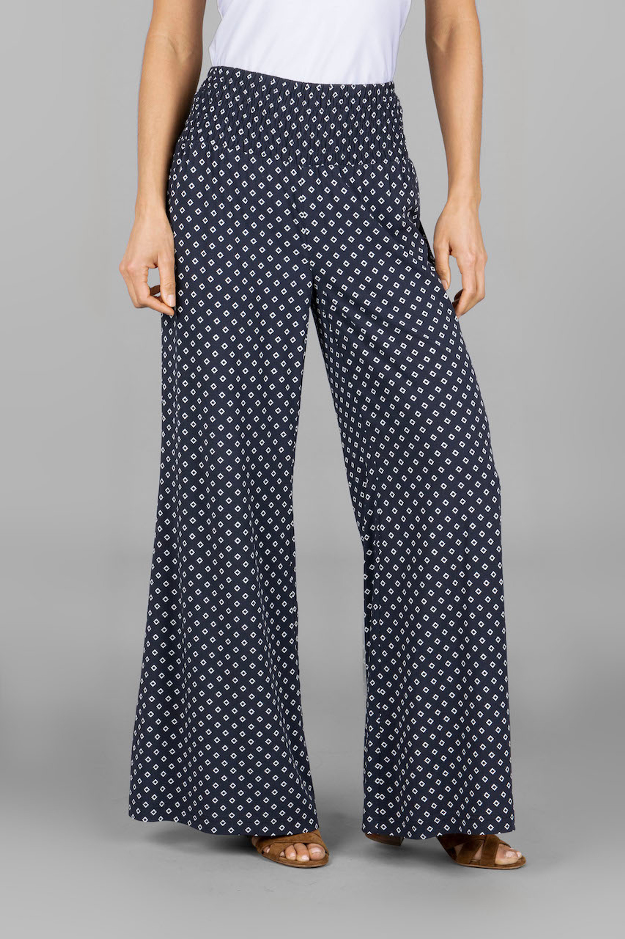 PORTOFINO PANT: NAVY GEO | KIRAGRACE