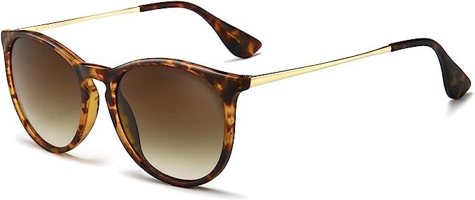 SUNGAIT Vintage Round Sunglasses for Women Classic Retro Designer Style | Amazon (US)