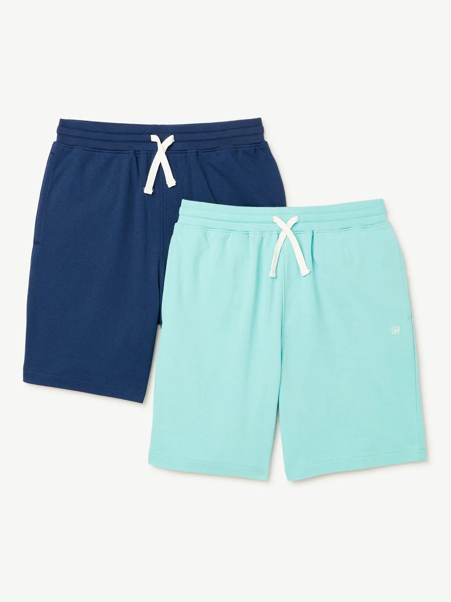 Free Assembly Boys Jersey Fleece Shorts, 2-Pack, Sizes 4-18 | Walmart (US)