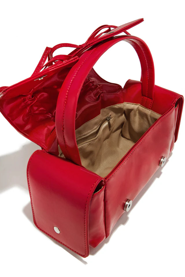 Miss Lola | Niko Red Coquette Handbag | MISS LOLA