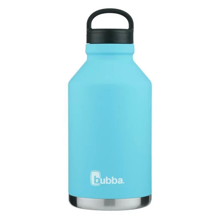 bubba Growler Stainless Steel Water Bottle Wide Mouth Rubberized Pool Blue, 64 fl oz. | Walmart (US)