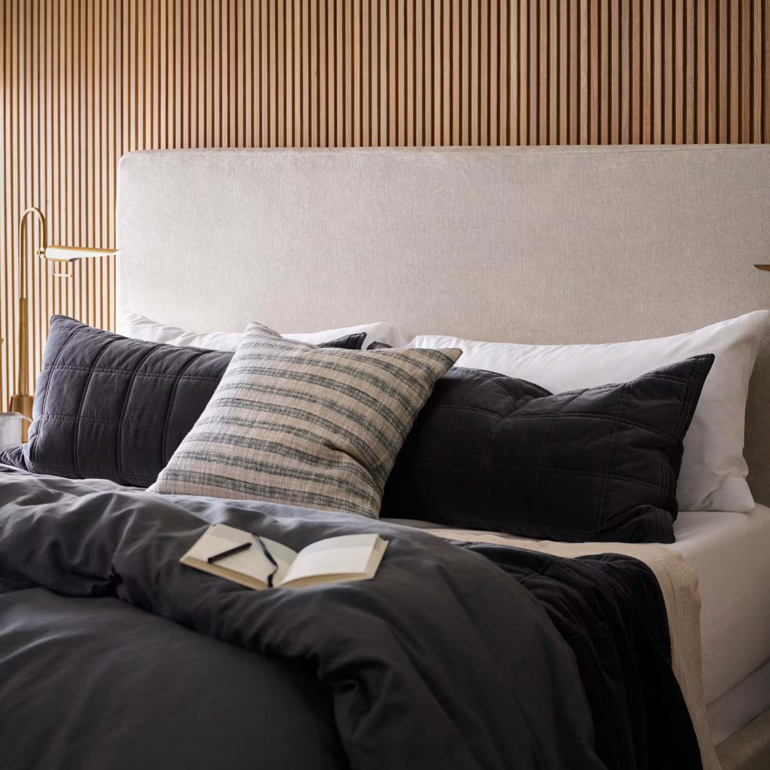 Weekend Velvet Quilt - Slate | Magnolia