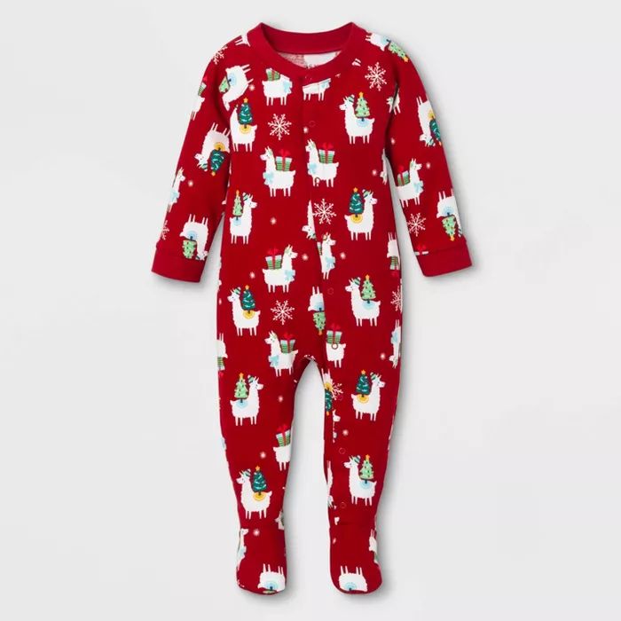 Baby Holiday Llama Footed Pajamas - Wondershop™ White | Target