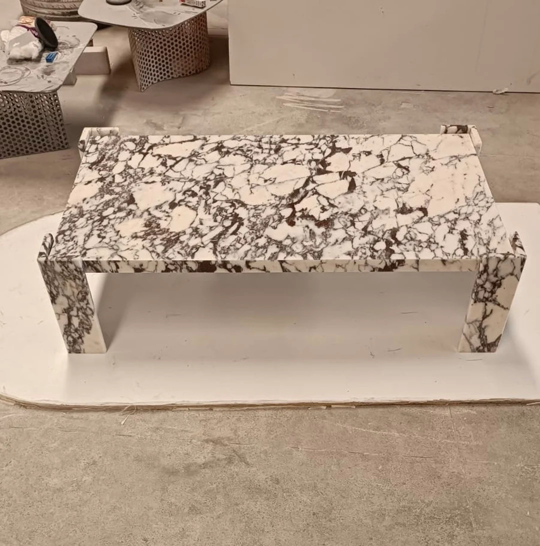 Calacatta Viola Marble Coffee Table Real Marble 47.2x23.6x11.8 İnch Customizable Center Table an... | Etsy (CAD)