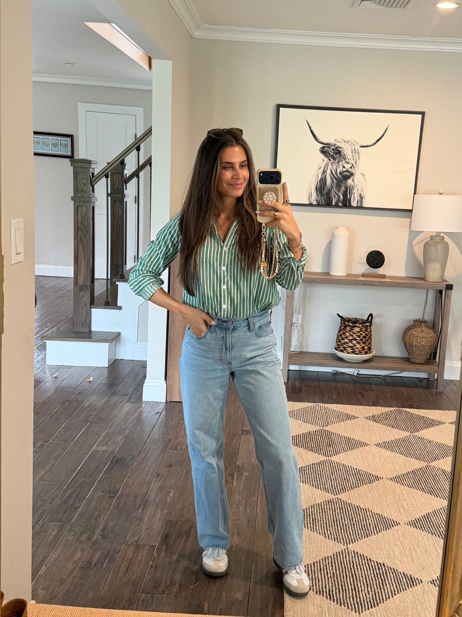 Outfit of the day 

Jeans
Spring outfit
Button down
