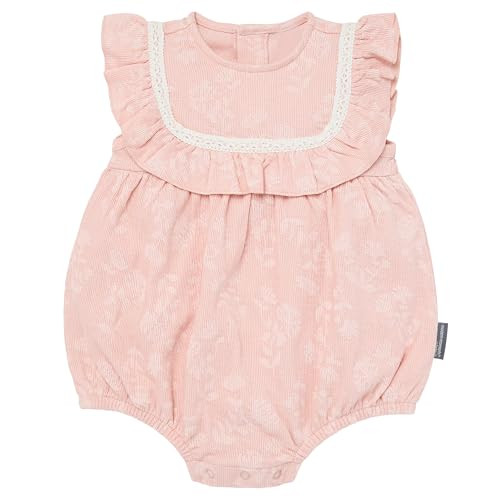 Modern Moments by Gerber Baby Girls Ruffle Bodice Bubble Romper | Amazon (US)